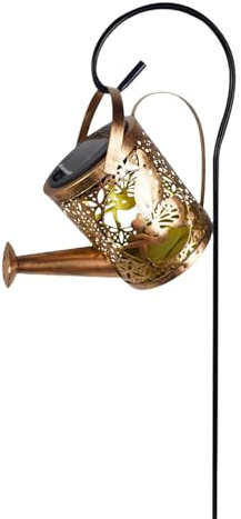 TOWARDSNAN Lámpara decorativa para patio, con forma de regadera, lámparas de paisaje, IP65, lámpara solar, estatua, luz adecuada para jardín, patio, luces solares de jardín