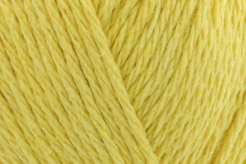 King Cole Recycled Dish Cloth Cotton Yarn – 85% Cotton 15% Polyester Eco Yarn 160m for Dishcloths & Home Crafts - Lemon Sunflower (5070) - 100g Balls