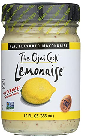Lemonaise - A Zesty Citrus Mayo - All Natural Lemon Mayonnaise For Sandwich Spreads, Dips, and Dressings - 12 Ounce Jar (Pack of 6)