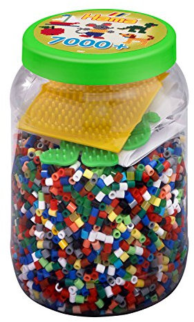 Hama 2087 - Bügelperlen Dose, ca. 7000 Perlen und Zubehör