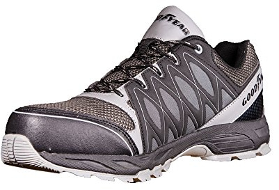 Goodyear 1503 Specialutgåva S1P – SRA – Säkerhetsskor/arbetsskor/metallfri, färg: grå/svart stl. 42