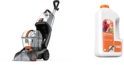 Vax CWGRV011 Rapid Power Revive Carpet Washer, Graphite & 1-9-142055 Original 1.5L Carpet Cleaner Solution, White