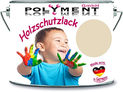 5 Liter Holzschutzlack Holzlack Holzlasur wetterbeständiger Langzeitschutz Wetterschutzfarbe Holzschutzfarbe (RAL 1015 Hellelfenbein)