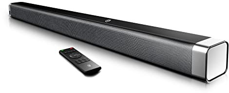 BOWMAKER Tech Soundbar TV 2.0 canali, soundbar wireless Bluetooth 5.0, audio surround home cinema, tocco e telecomando - ODINE I