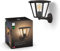 Philips Hue Inara Wandlamp - Warmwit Licht - IP44 Waterbestendige Muurlamp - Dimbaar - Buitenverlichting - Verbind met Hue Bridge - Werkt met Alexa en Google Home - Zwart