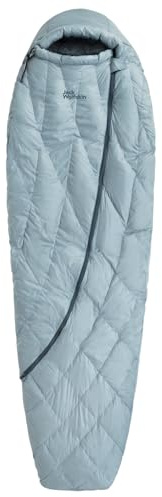 Jack Wolfskin Unisex – Erwachsene Wolftrail Down-7, 180Cm Mumienschlafsack, Citadel, 180