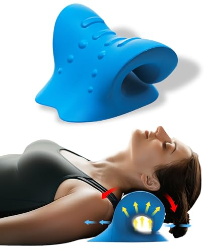 Reiteag Nackenstrecker Orthopädisch Testsieger, Nackendehner Schulter-Relaxer, Premium Nackenbuckel Weg Korrektur Kissen, Verspannungen und Steifheit im Nacken lösen
