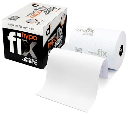 d3 HypoFix Retention Dressing 10cm x 10m – 1 Roll Hypoallergenic Medical Fixation Tape, Breathable First Aid Adhesive Underwrap for Wounds, Sports Injury & Physio Joint Support