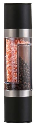 Manual Pepper Mill,Salt Pepper Shaker | Mill Adjustable Pepper Mill,Peppercorn Grinder Portable Seasoning Bottle for Black Pepper Salt Sesame
