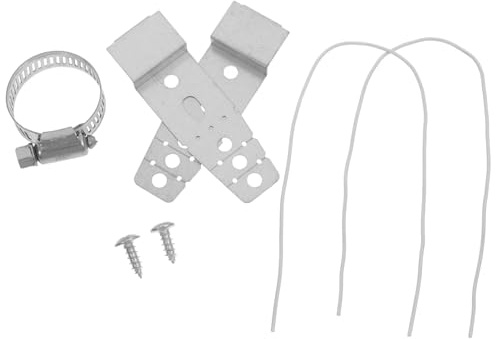 jojofuny Kit Fissaggio Lavastoviglie Metallo Staffe Montaggio Sottopiano Prolunga Tubo Flessibile Isolamento Rumore Vibrazioni Sostituzione Ricambi Compatibili