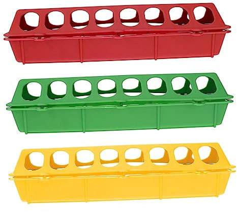 BESPORTBLE 3stücke Hängender Futternapf Für Hühner Käfige Mehrloch Design Feeder Für Tauben Wachteln Gänse Klappbar Einfaches Nachfüllen Vogelfutter