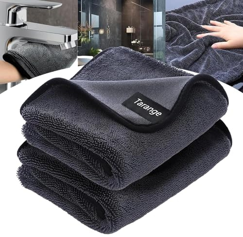 Tarange 2 Stück Waterjake Ultra-Wipes Trockentuch Dusche, Wundertuch, Nanopolix Tuch Trockentücher Auto Trockentuch, Super Saugfähig, Microfibre Car Cleaning Cloth, Trockentücher (2 stc)