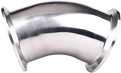 Rohrzange Tri 3/4 -4 (19 mm - 102 mm) 1,5 2 2,5 3 3 4 4 4 4 45-Grad-Ellbogen Sus304 Sanitärrohrverbinder Home Brew (63 mm x Ferrule 77,5)