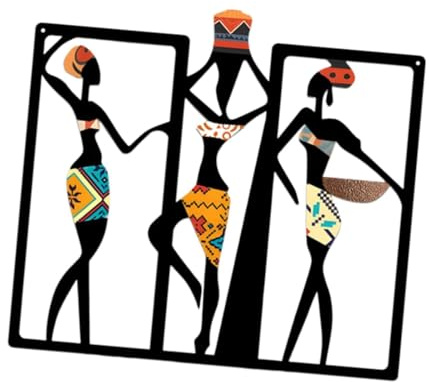 perfk Afrikanische Wanddekoration, Kunst, hängende Dekoration, Einweihungsgeschenk, Ornament, afrikanische Frauen, Tanz, Wandskulptur für Flur, Schlafzimmer