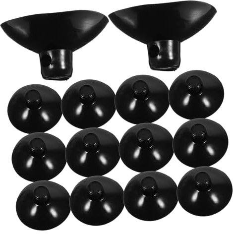 Luxshiny 20pcs Suction Cup Cable Organizers Flat Top Open Design Cord Clips for Easy Cable Management Smooth Walls Reusable Wire Holders for Home Office Factory Use