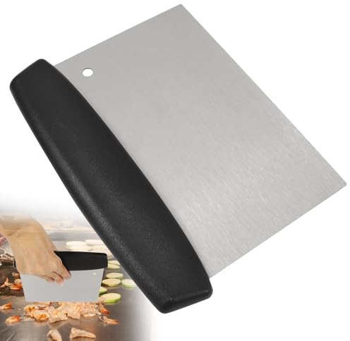 Griddle Scrapers for Flat Tops, Flat Top Grill Scraper, Grill Scraper for Griddle – Stainless Steel, Compatible with Blackstone and Camp Chef, Easily Scrapes and Cleans Food Scraps