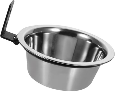 DIYEAH Elevated Dog Bowl Wall Mounted Stainless Steel Pet Feeding Bowl with Anti-overturn Design Convenient Water and Food Container for Comfortable Puppy and Cat Feeding