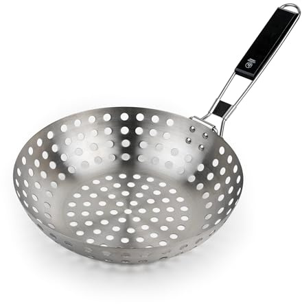 Grillwok mit klappbarem Griff ø277x68mm