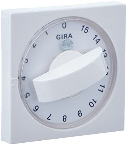 Gira 066603 Abdeckung Knebel Zeit und Jalousie System 55, reinweiß