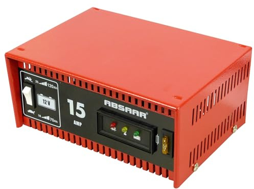 Absaar Autobatterie Ladegerät Batterieladegerät für KFZ LKW Motorrad Batterien Bis zu 18-120AhAh NORMAL/S