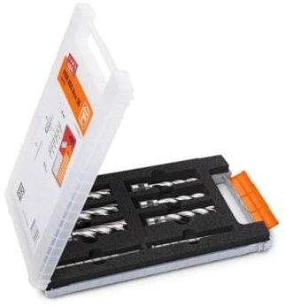 FEIN 63133999010, Fraise HSS Nova, 50, emmanchement QuickIN, Ø12, 14, 16, 18, 20, 22x50 mm, en Acier, pour une coupe précise et efficace, Fraise à Haute Vitesse, Accessoire Outil de Coupe
