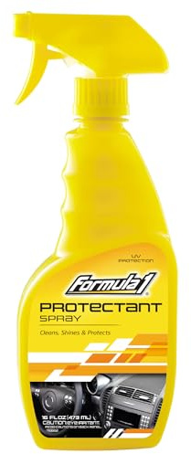 Formula 1 Interior Detailing Protectant Spray, Car Interior Cleaner with UV Protection, Non Greasy Formula, Safe for Vinyl, Rubber, Plastic, & Dashboard - 16oz