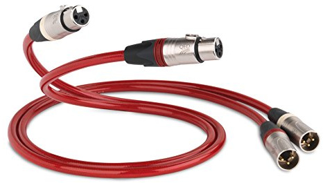 QED QE3282 Reference Evolution Audio-40 Cable 1m Red | Cold weld termination for low resistance, New spring-loaded Forté pin for improved contact