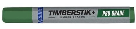 Markal - 80386 Pro-Ex Extruded Clay Based Crayon, 1/2 Hex, 4-5/8 Length, Green (Pack of 12)