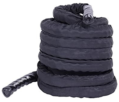 Battle Rope Hua Körpertraining Kampf Seil 38mm, 9m/12m Lange Männliche Und Weibliche Outdoor-Sportarten, Die Kletterseil Überspringen, Mit Festem Anker (Size : 12m)