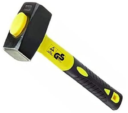 kippen 3003K3 - Mazzetta con Testa da 1250 grammi in Acciaio Forgiato DIN 6475. Manico Sintetico Passante Antisfilo con Impugnatura Ergonomica e Inserto in Gomma.