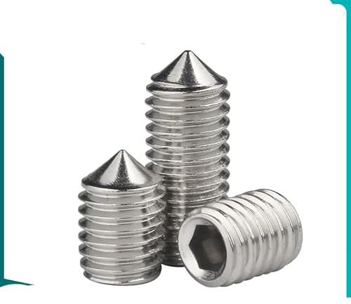 5/10/ 20 Stück M2,5 M3 M4 M5 M6 M8 M10 M12 304 Edelstahl Sechskant Innensechskant Cup Point Madenschraube Stellschraube Bolzen DIN914-M6 x 10 Stück, 30 mm