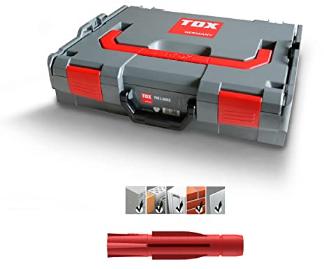 TOX L-BOXX Allround TRI Sortimentskoffer, 756-tlg. | Robust, belastbar und stapelbar, mit TRI Allzweckdübeln für fast alle Baustoffe, 094900901