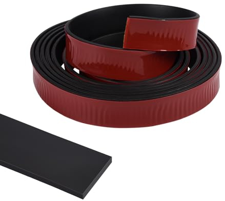 Funnytek Gummistreifen, Gummi Klebeband, Gummiplatte Dichtung 25mmx3mmx3m | Selbstklebend, Neopren, Flach Gummimatte, für DIY Gummischutz Dämpfungsgummi, Schutz, Puffern, Anti-Vibration, Anti-Rutsch
