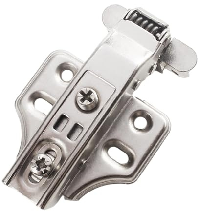 Fenteer de Puerta Silenciosa Hidráulica Herrajes para Muebles de Acero Amortiguadora Estable Y Duradera Piezas de Repuesto para Armari, Curva recta plateada