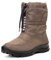 Nordan wasserdichte Boots Damen. Warme und bequeme Stiefel Damen. Stilvolle gefütterte Winterschuhe für Damen. Wasserdichte Winterstiefel Damen. 8722N bronzen 775, 37