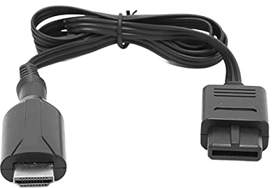 XUMIUZIY Câble Adaptateur N64 vers |Convertisseur Vidéo HD Prêt à l'emploi avec Cordon d'alimentation pour N64