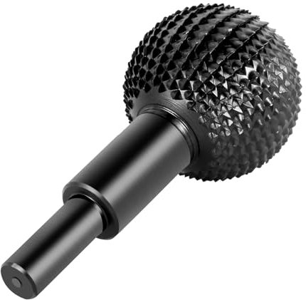 HDUNGM Amoladora Angular, Lima Rotatoria, Herramienta de Grabado, Cabezal de Pulido, Fresa giratoria esférica, Herramienta de Pulido for Grabado de Ranuras de Madera