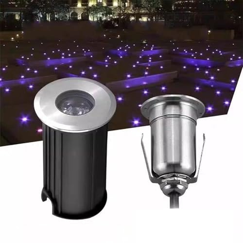 Faretto LED Da Incasso Per Esterni - Faretto LED Sommergibile 12V-24V, Mini Faretto LED Subacqueo In Acciaio Inossidabile Impermeabile IP68 Da 1W, Per Illuminazione Di Piscine, Ponti, Scale(Red,42x72m