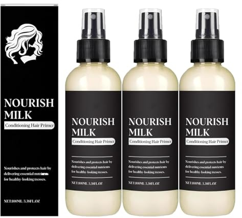 Pflegendes Haar-Primer mit Milch, nährt und macht das Haar weich, spendet intensive Feuchtigkeit, reduziert Frizz, für alle Haartypen geeignet