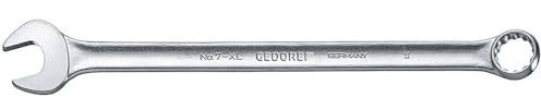 GEDORE Ring-Maulschlüssel, SW 46 mm, extra lang, 15° abgewinkelt, 12-kant, UD-Profil, Schraubenschlüssel, 640 mm, 7 XL 46