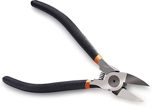 BOENFU Präzision Seitenschneider, 6 Zoll Elektronik Drahtschneider, Klein Ultrascharf Präzisionsschneide-Zange für Modellbau, Feine Drähte, Electronics, Kabelbinder, PCB, Schwarz