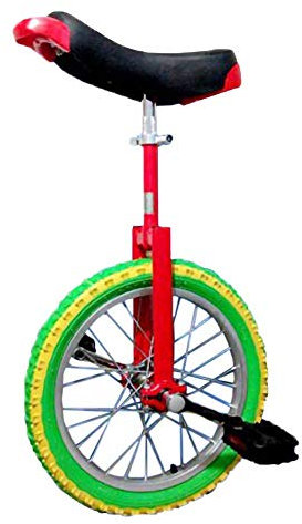 Einrad Verstellbarer Einräder Alu Hohlkammerfelge Radfahren ÜBung Akrobatik Fahrradkonturierter Ergonomischer Sattel / 20 Zoll/rot