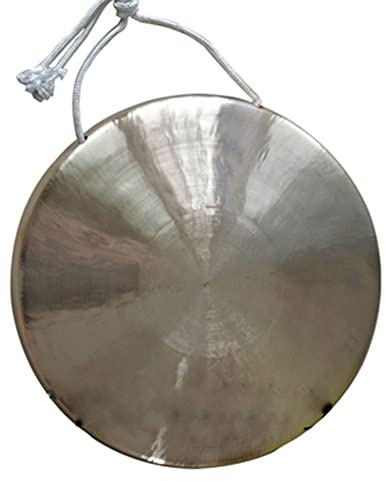 SciAza gong klingel klangschalen percussion instrumente musikinstrument 30–50 cm großes lautes Latta-Band mit traditionellem Aussehen für Meditation, Klangtherapie und Yoga(Color:60cm,Size:)