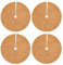 COACOM Lot de 4 coques de protection en noix de coco de 20 cm pour pots de fleurs, tapis de protection contre les mauvaises herbes, plantes d'hiver en plein air