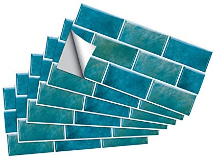 UPKOCH 6St Wandaufkleber Mosaik Aufkleber Küche Badezimmerwandfliese Vintage- Wohnkultur wandtattoo hause Wandtattoo Fliesen Keramikfliesen Wandfliesen Wandgemälde