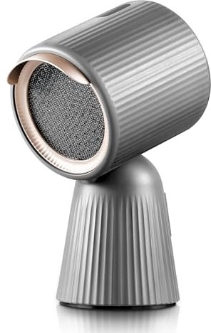 SNDOAS Hotte Aspirante Portable, Mini Hotte Aspirante 180 m³/h Puissance d'aspiration élevée, 3 Vitesses, Mode Recyclage avec Filtre à Charbon, Pour la Cuisine en Plein Air, Les Petites Cuisines, Gris