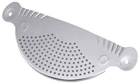 PRETYZOOM Passoire En Acier Inoxydable Pour ÉGoutter Les Casseroles - Design Pratique Avec PoignéEs IdéAle Pour Les PâTes Et Les LéGumes 32X13X0.5Cm