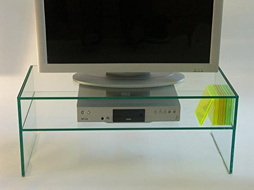 Glas Lowboard TV Konsole Glastisch LA COMMODA Breite 58/65/80/100 cm