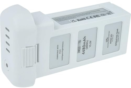vhbw Akku kompatibel mit DJI Phantom 3 | 3 Professional, 3 Advanced Drohne Multicopter Quadrocopter (4500 mAh, 15,2 V, Li-Polymer)