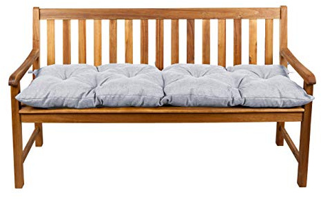 Gutekissen® Bankauflage Stuhlkissen Hollywoodschaukel Garten LS (40x40, Platin)